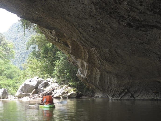caving kayaking borneo