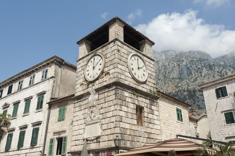 clock tower kotor montenegro