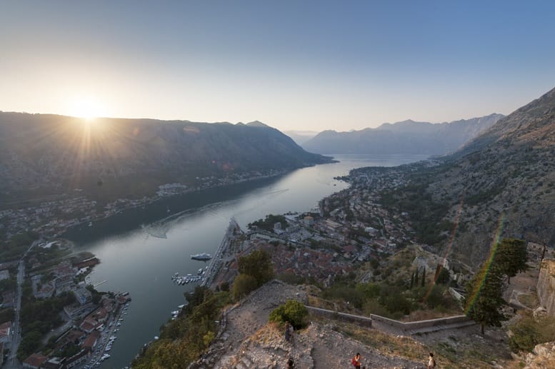 reasons to visit montenegro Kotor bay sunset