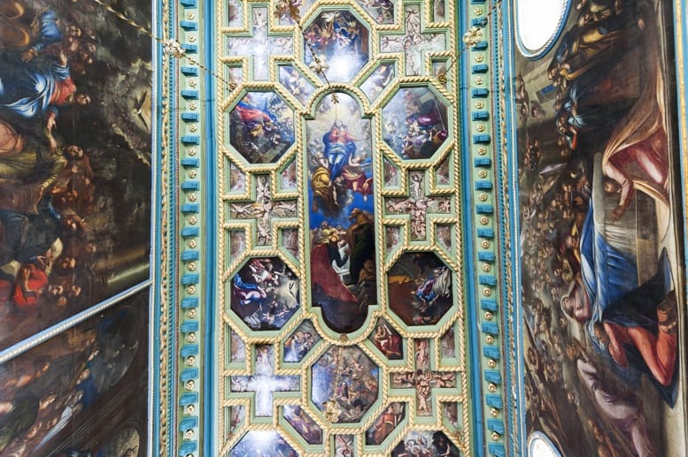our lady of the rocks ceiling montenegro