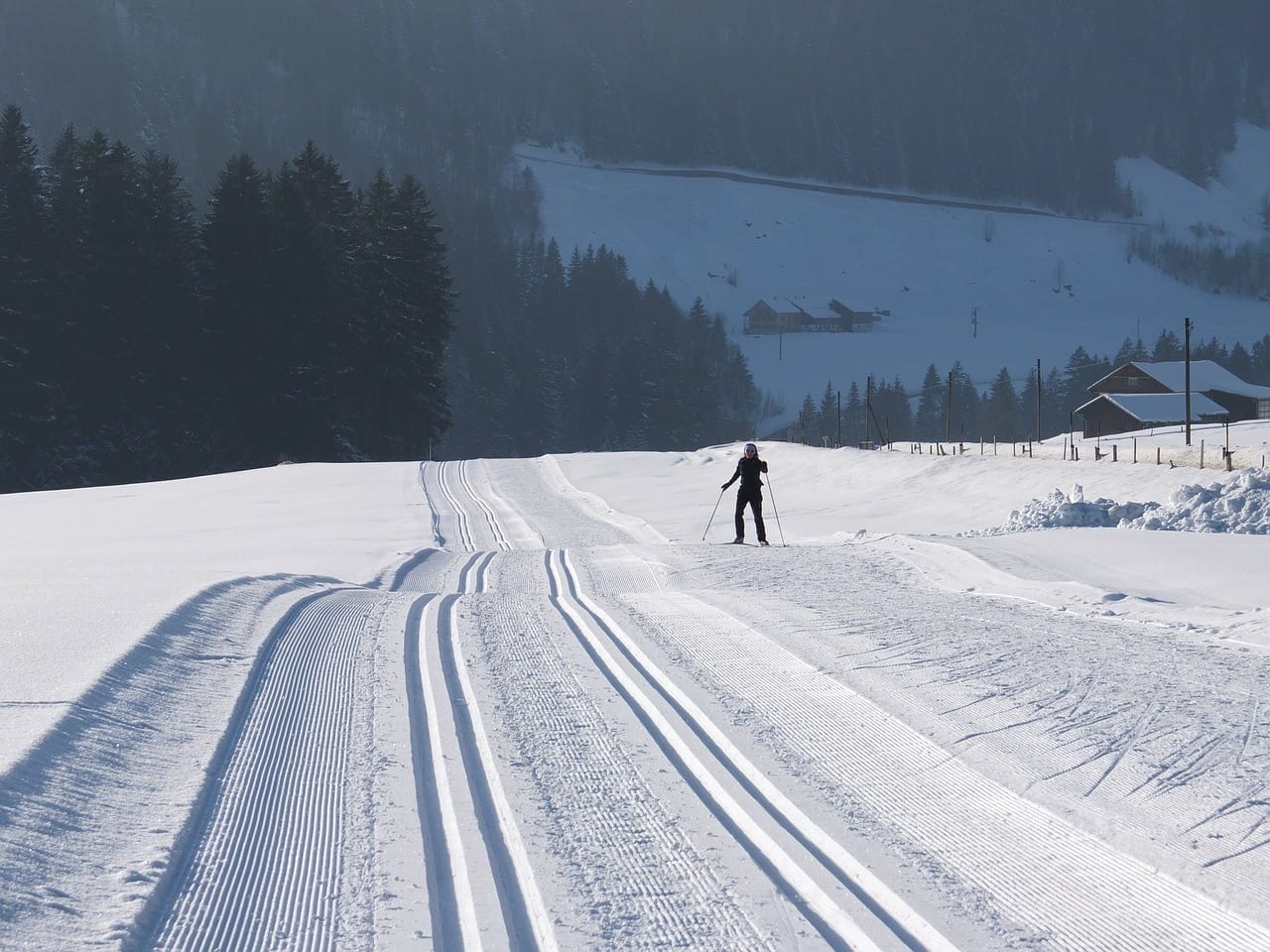 cross country skiing valmalenco lombardy