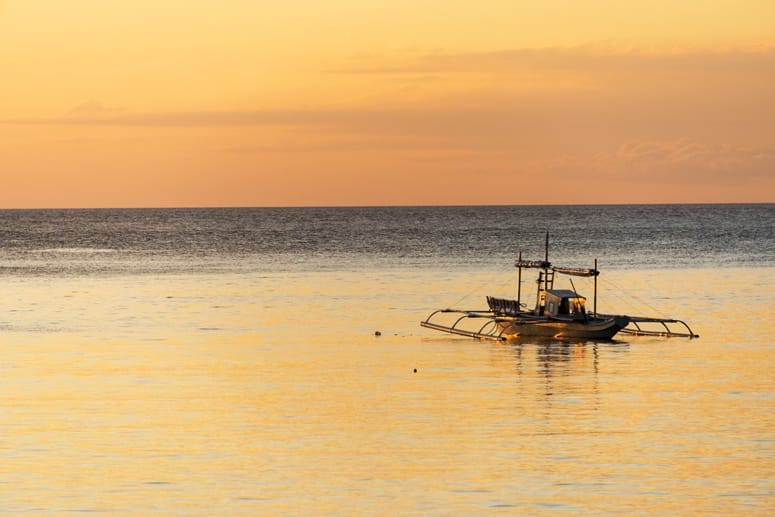 orange sunset bangka philippines