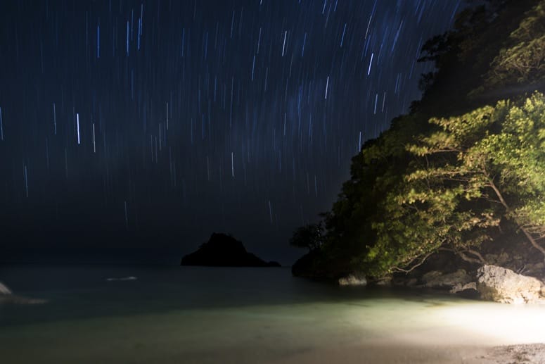 beach night danjugan island philippines