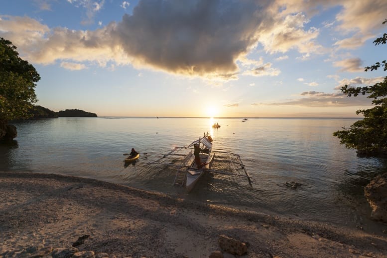 typhoon beach sunset danjugan