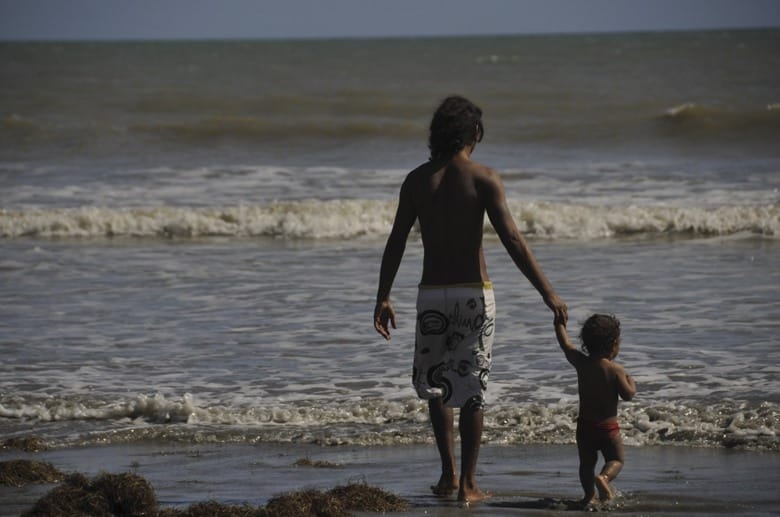 salvador bahia father son beach