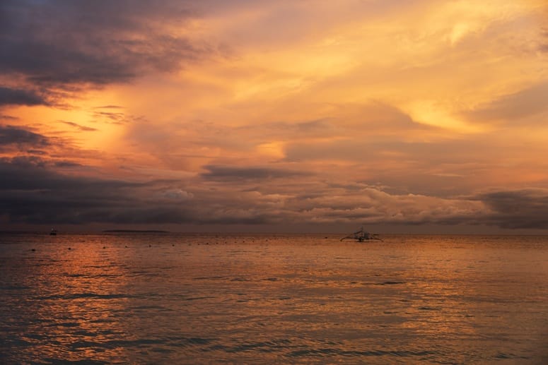 Bohol Beach club sunset 1