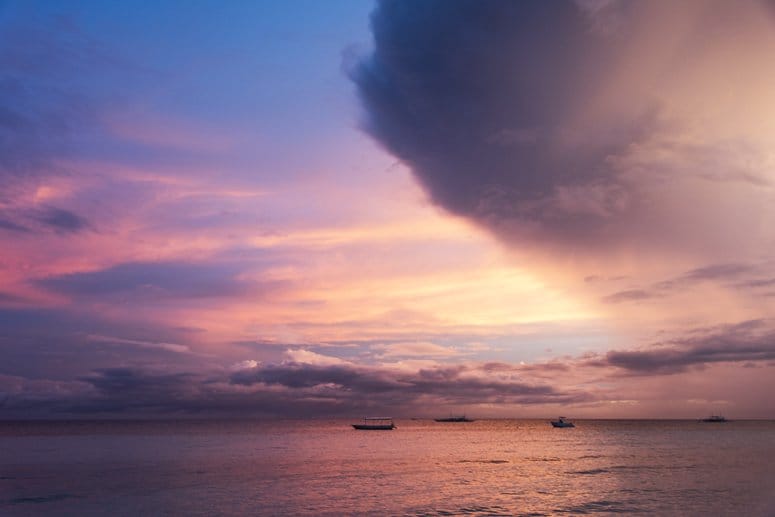 Bohol Beach club sunset 2