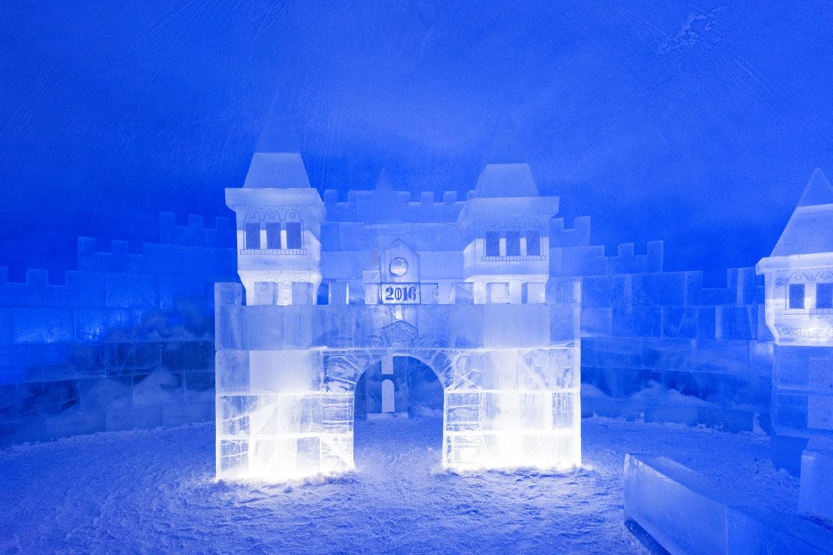 snow castle kemi blue ice
