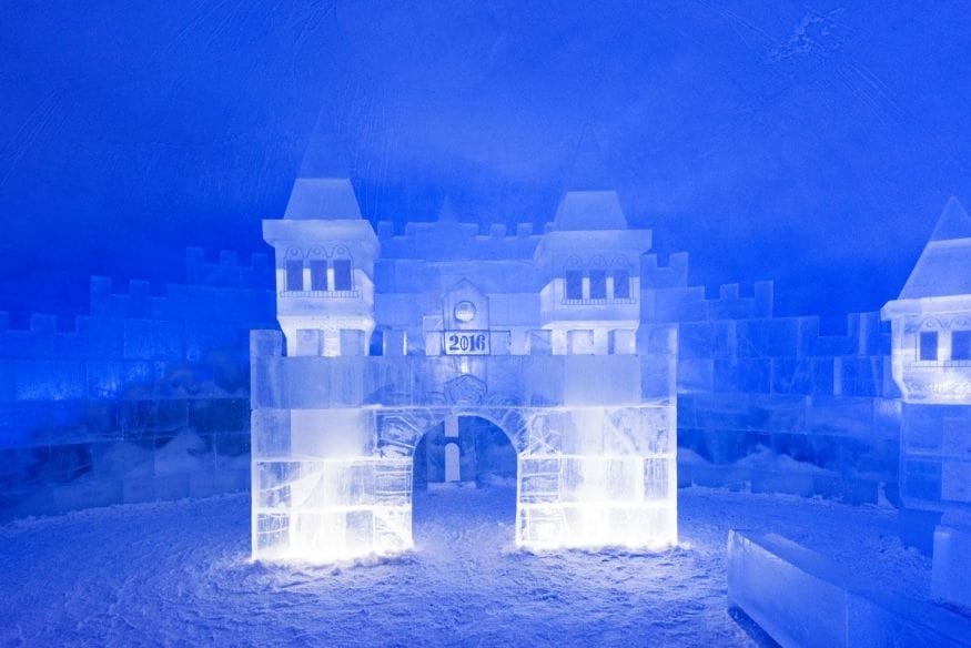 snow castle kemi blue ice