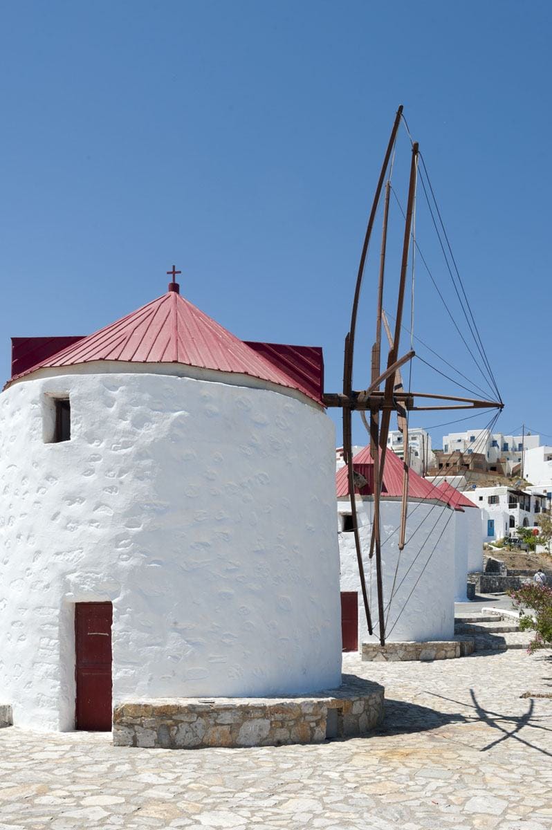 windmills greek islands