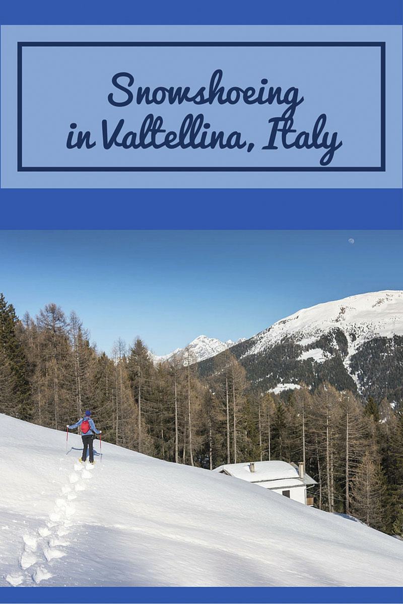 snowshoeing lombardy alps pin