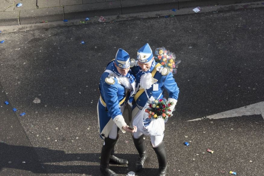 Cologne Carnival rose monday selfie
