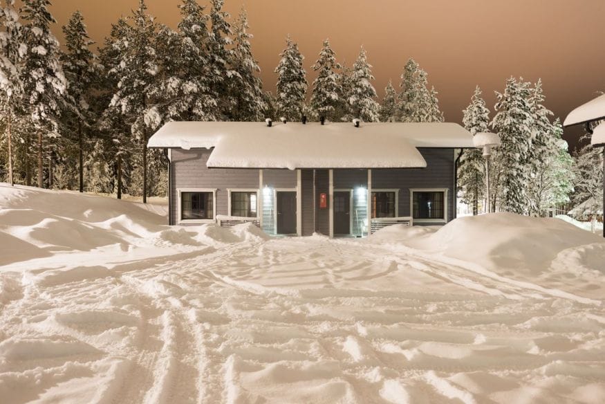 salla cabin snow
