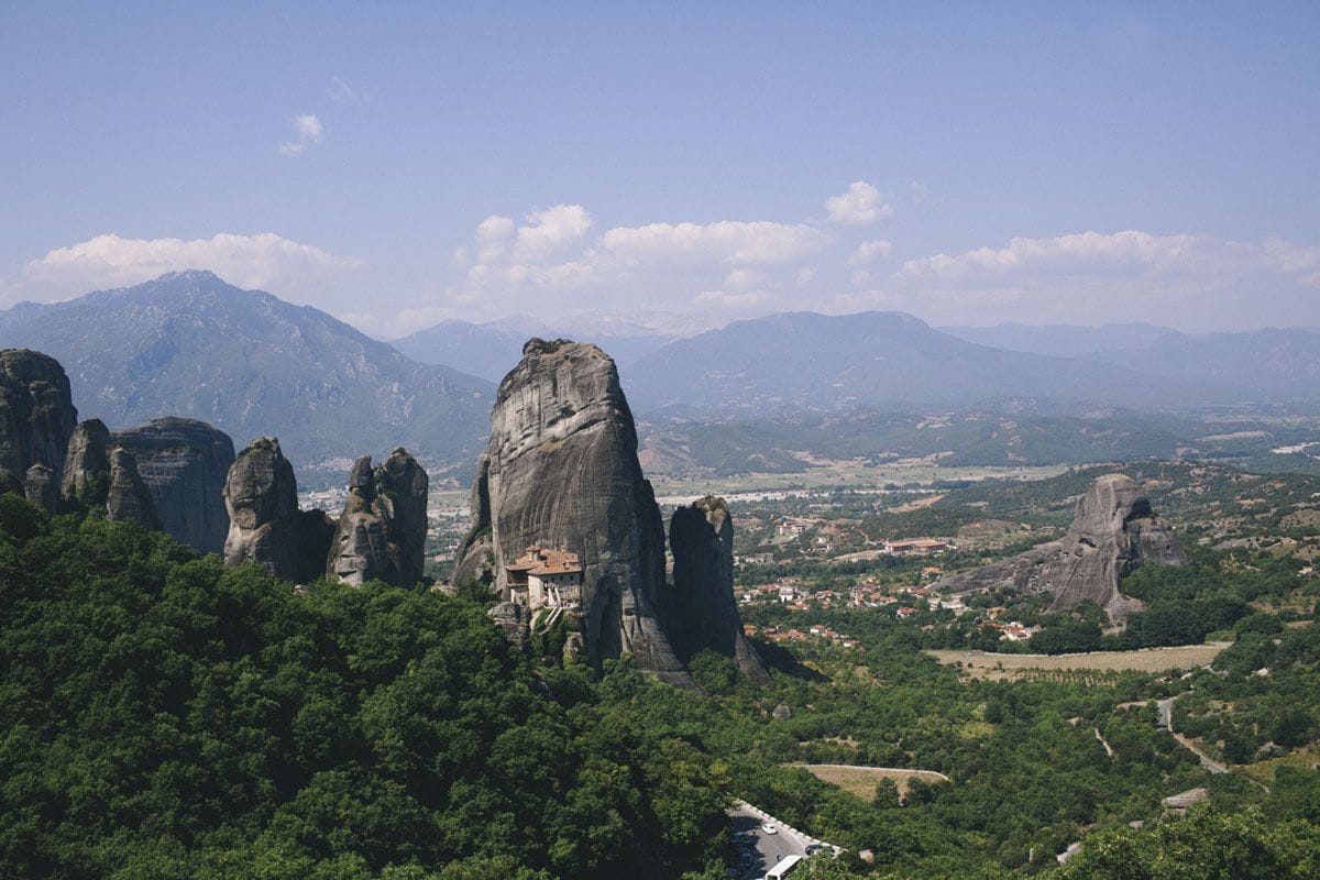 meteora monasteries view