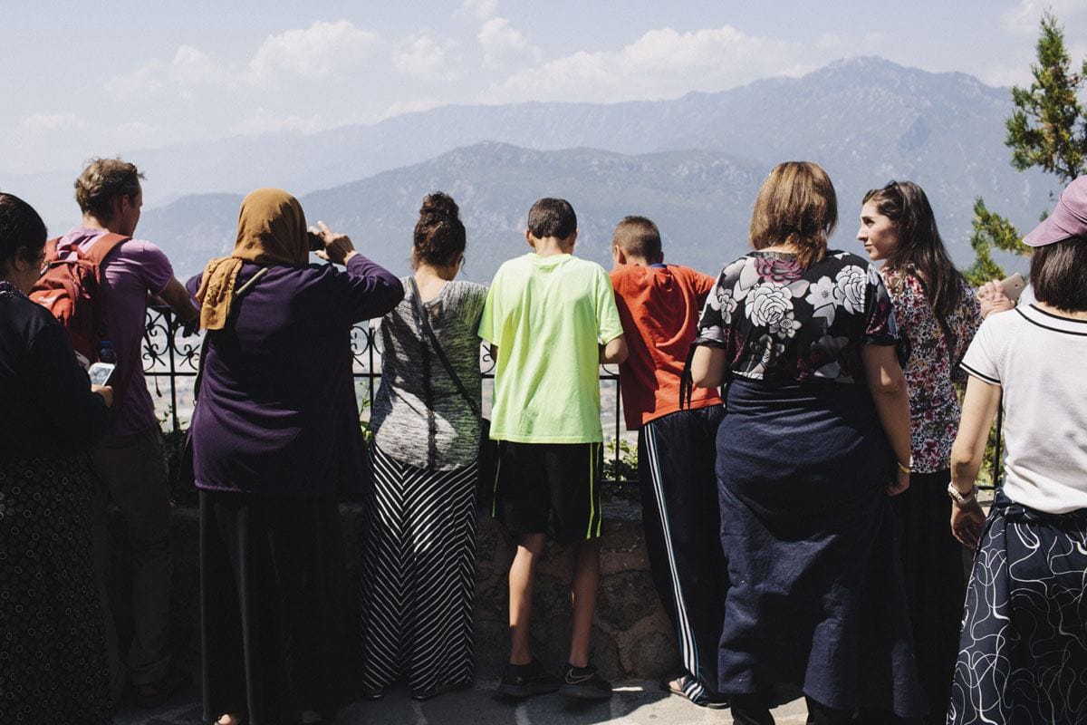 meteora monasteries tourists