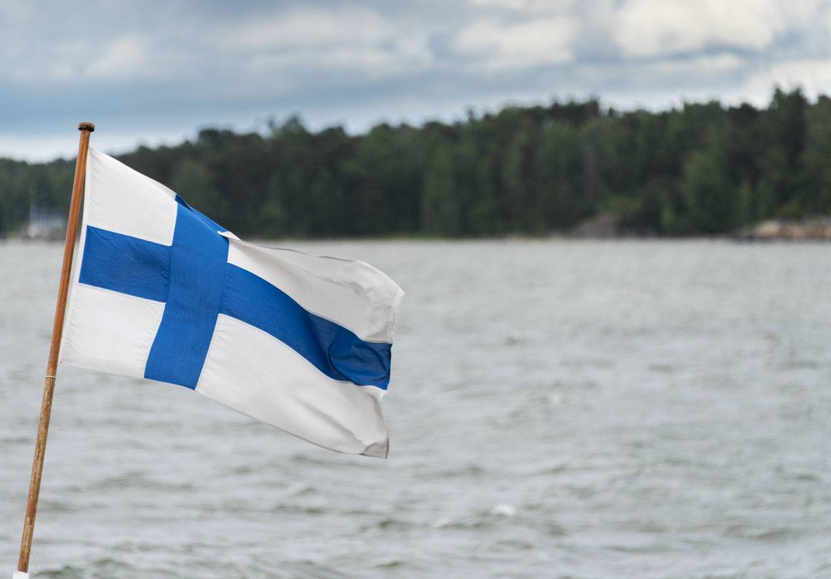 helsinki islands finnish flag
