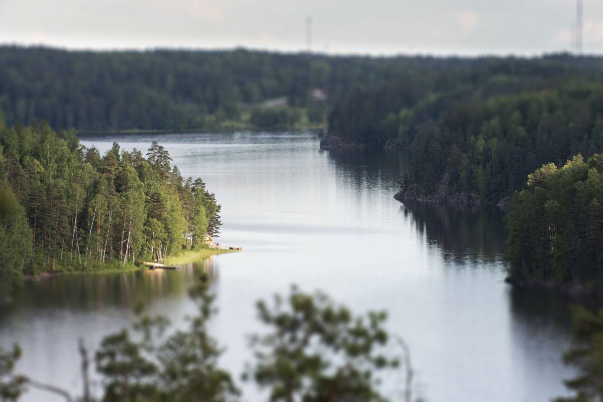 nuuksio lake above close