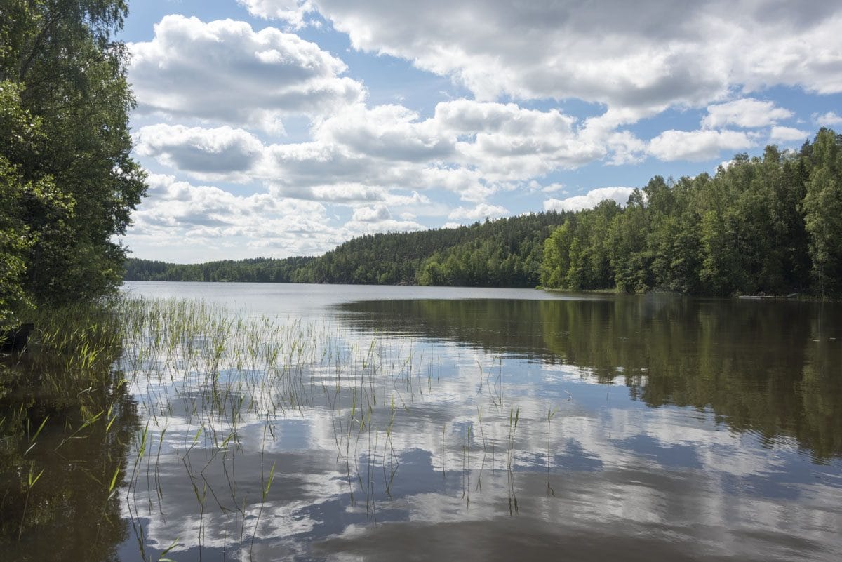 nuuksio lake clouds