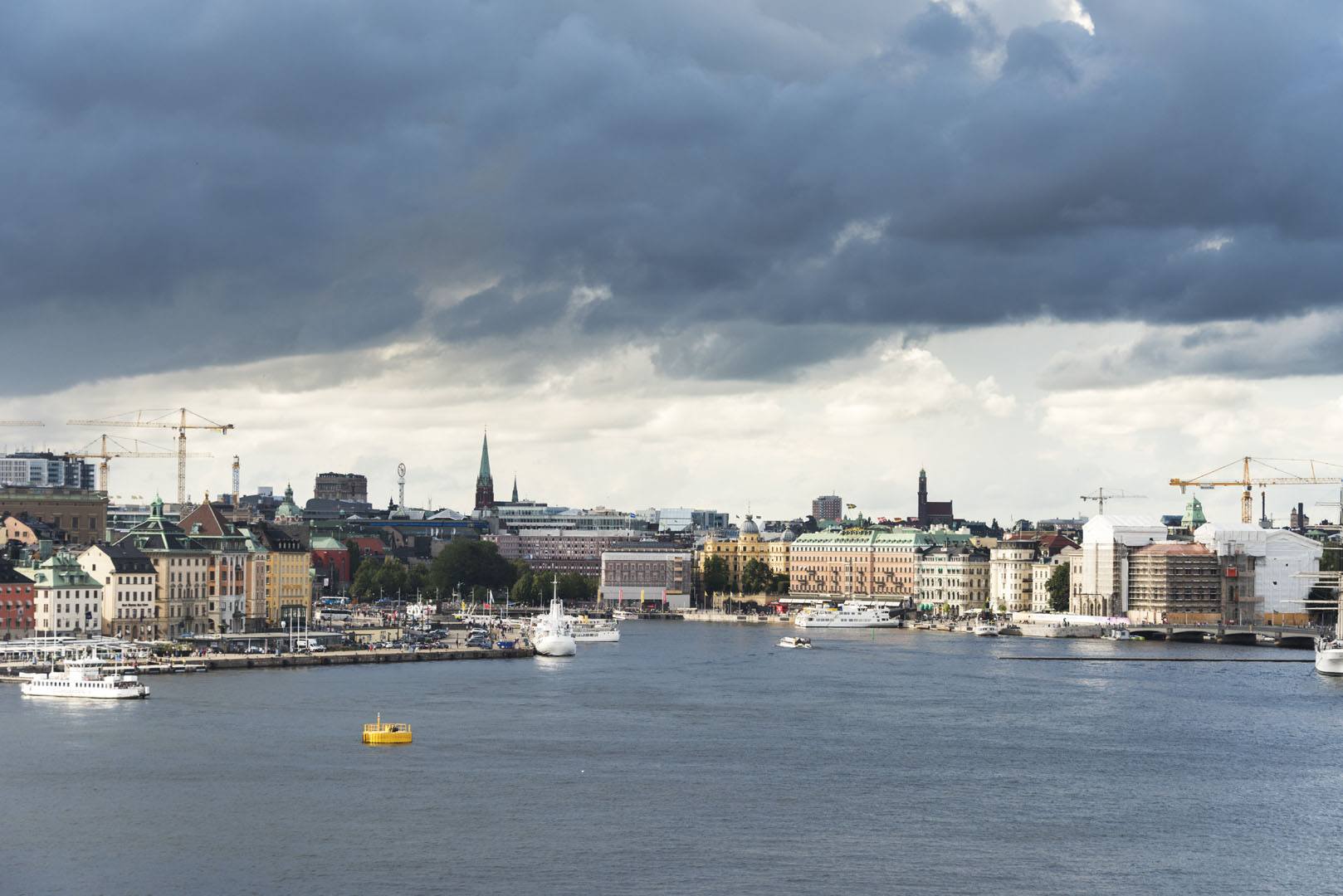 stockholm skyline storm