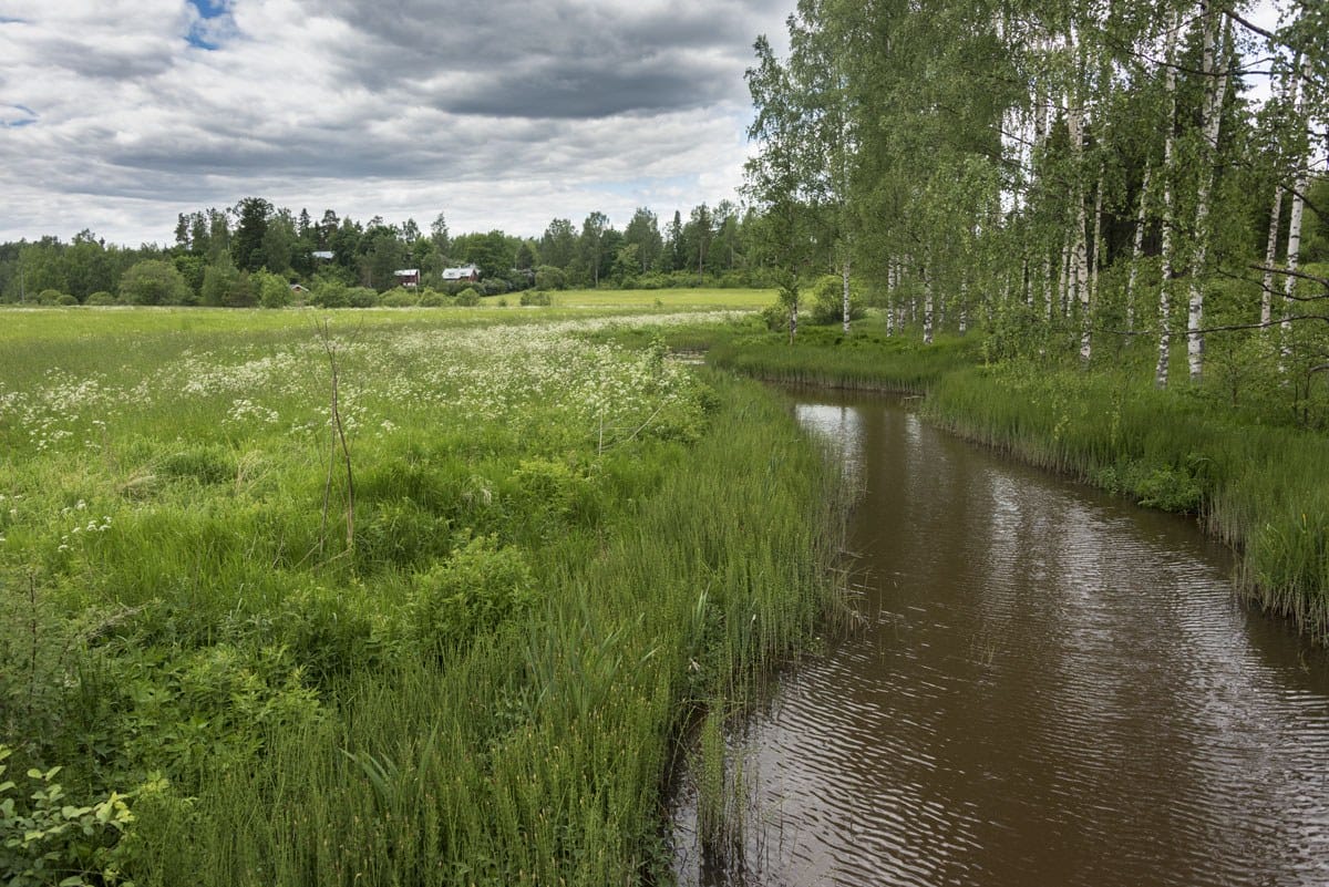 finnish countryside sipoo river