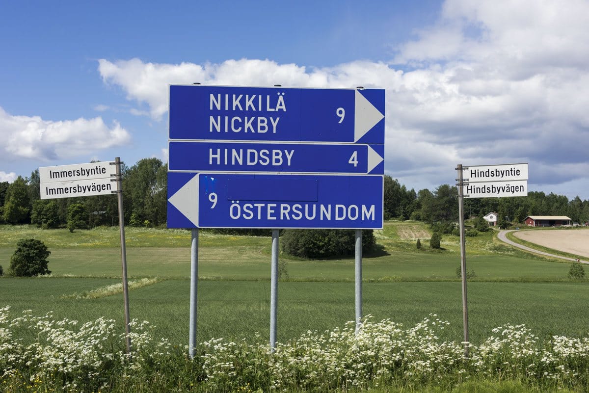 sipoo national park signs