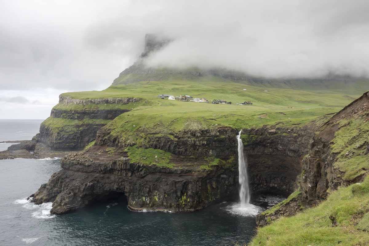 faroe waterfall