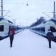 europe train travel in winter