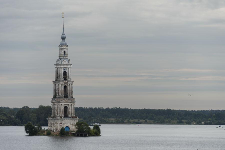 russia volga sunken church