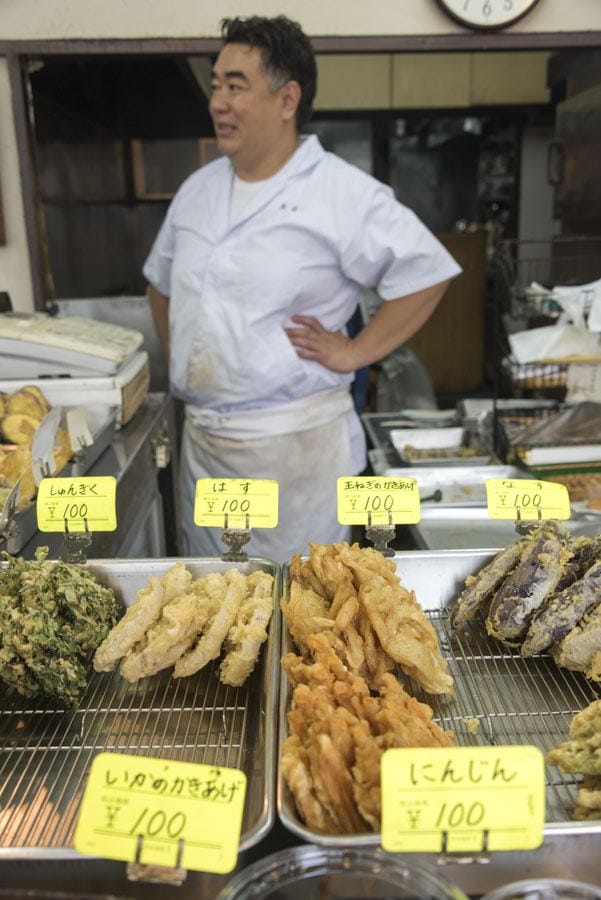 okyo street food sunamachi street tempura