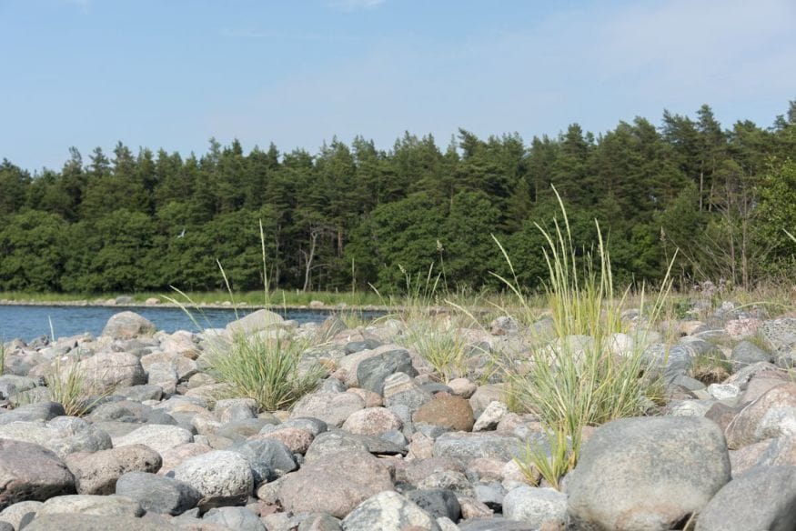 finland archipelago beach hogsara rocks