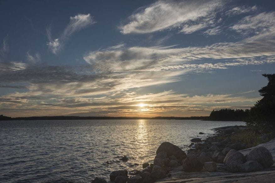 finnish archipelago sunset