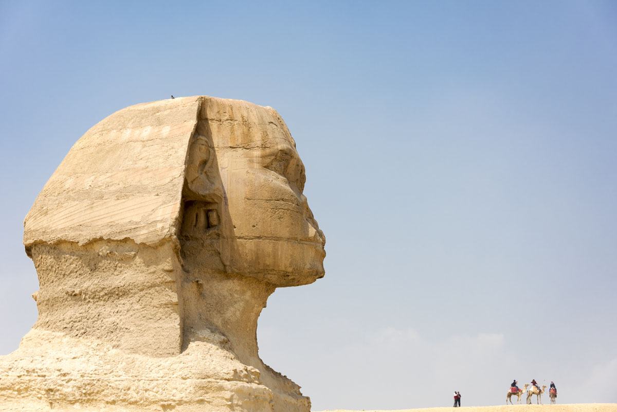 sphinx view giza egypt