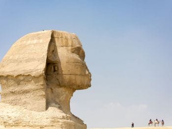 sphinx view giza egypt