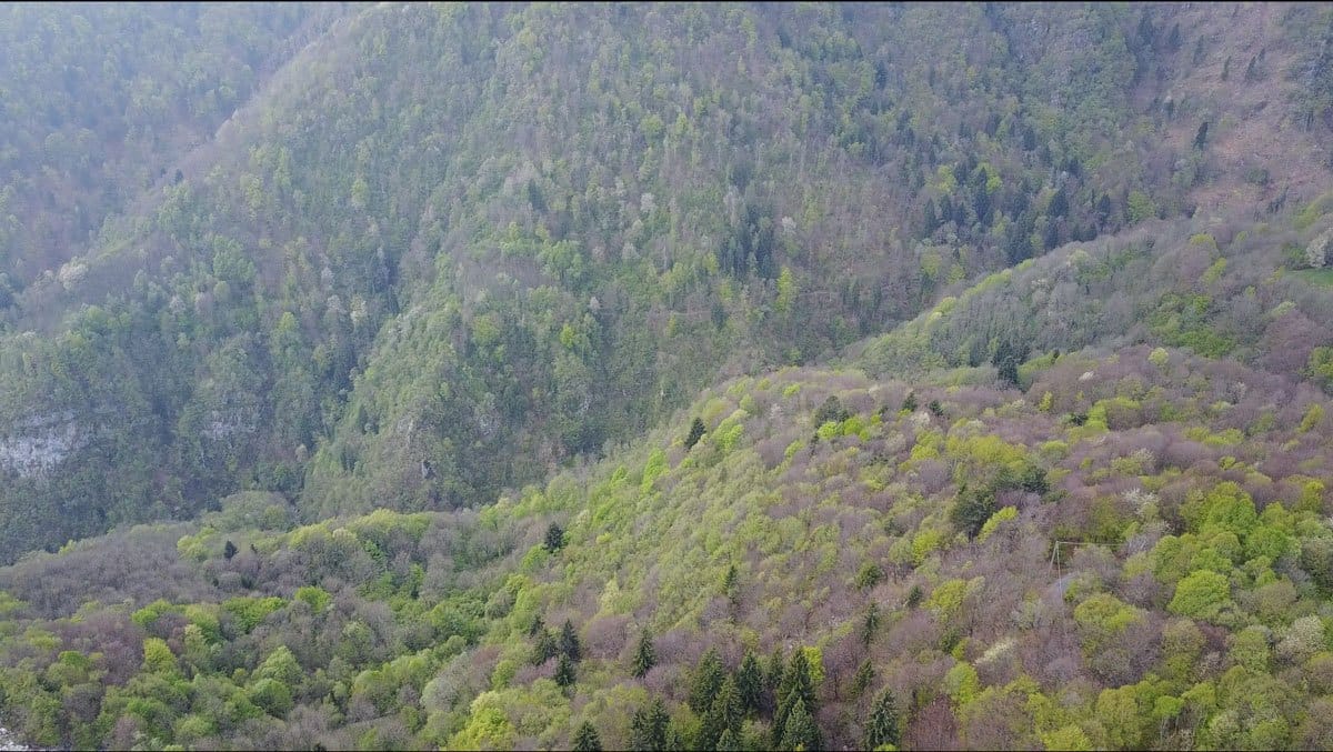 aerial mountains bergamo