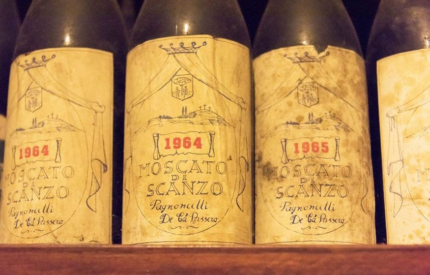 moscato di scanzo old bottles