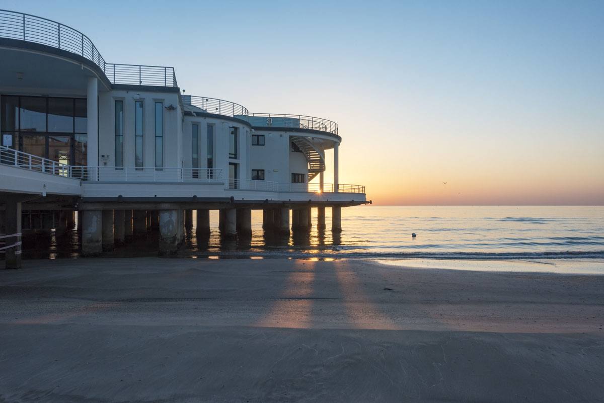 rotonda senigallia beach sunrise