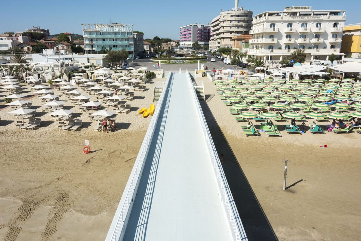 senigallia beach above