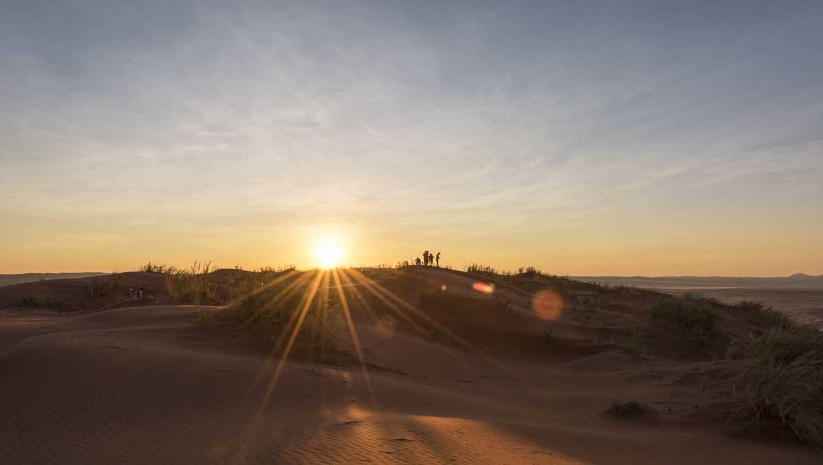 namibia sunset desert
