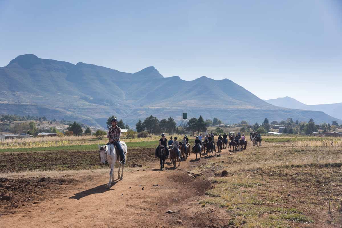 lesotho malealea pony trekking