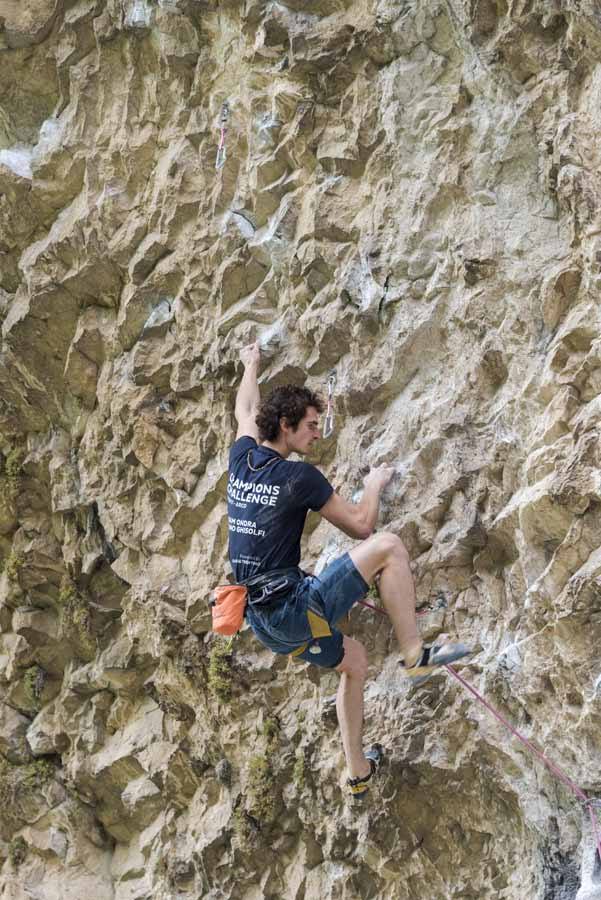 adam climbing massone