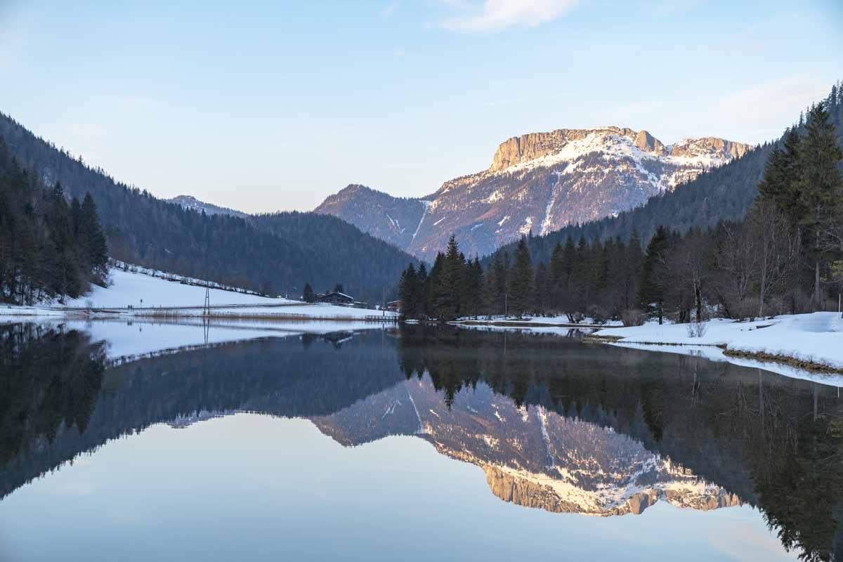 pillerseetal reflection lake