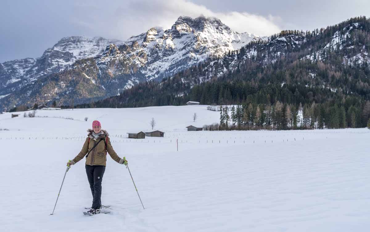 snowshoeing austria winter