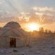 kyrgyzstan crafts traditions yurt sunset