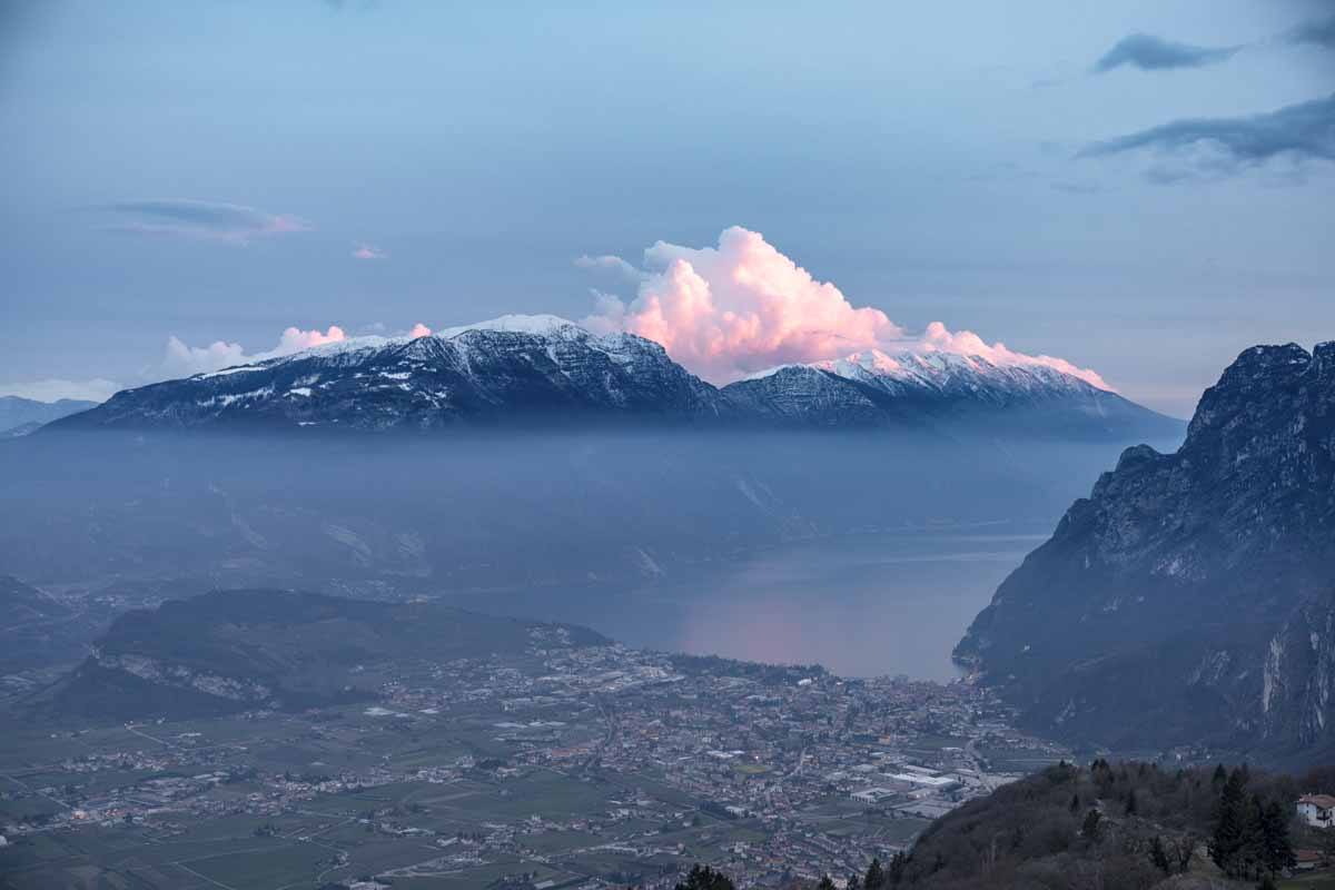 rifugio san pietro lake garda sunset