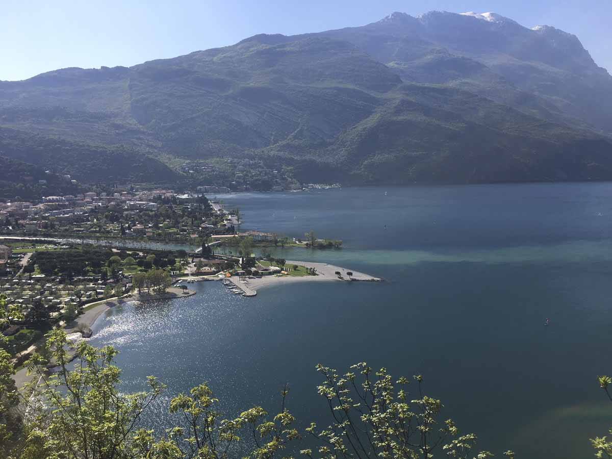 riva del garda from monte brione