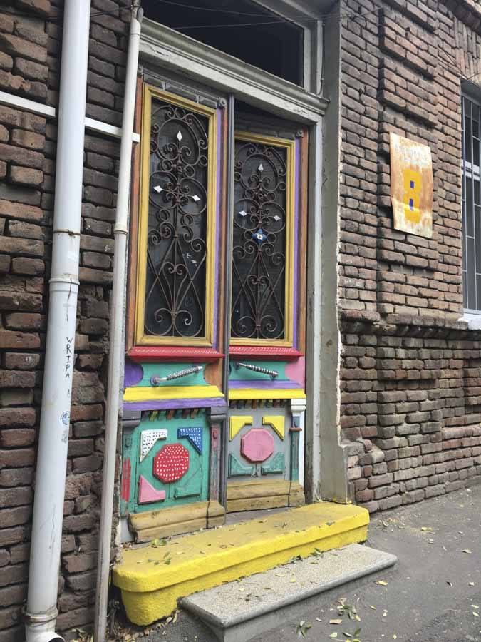 colorful door tbilisi