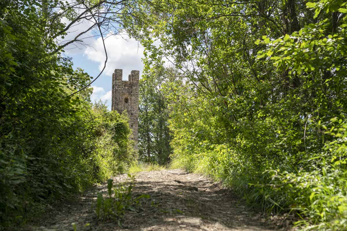 stone tower emilia romagna apennines