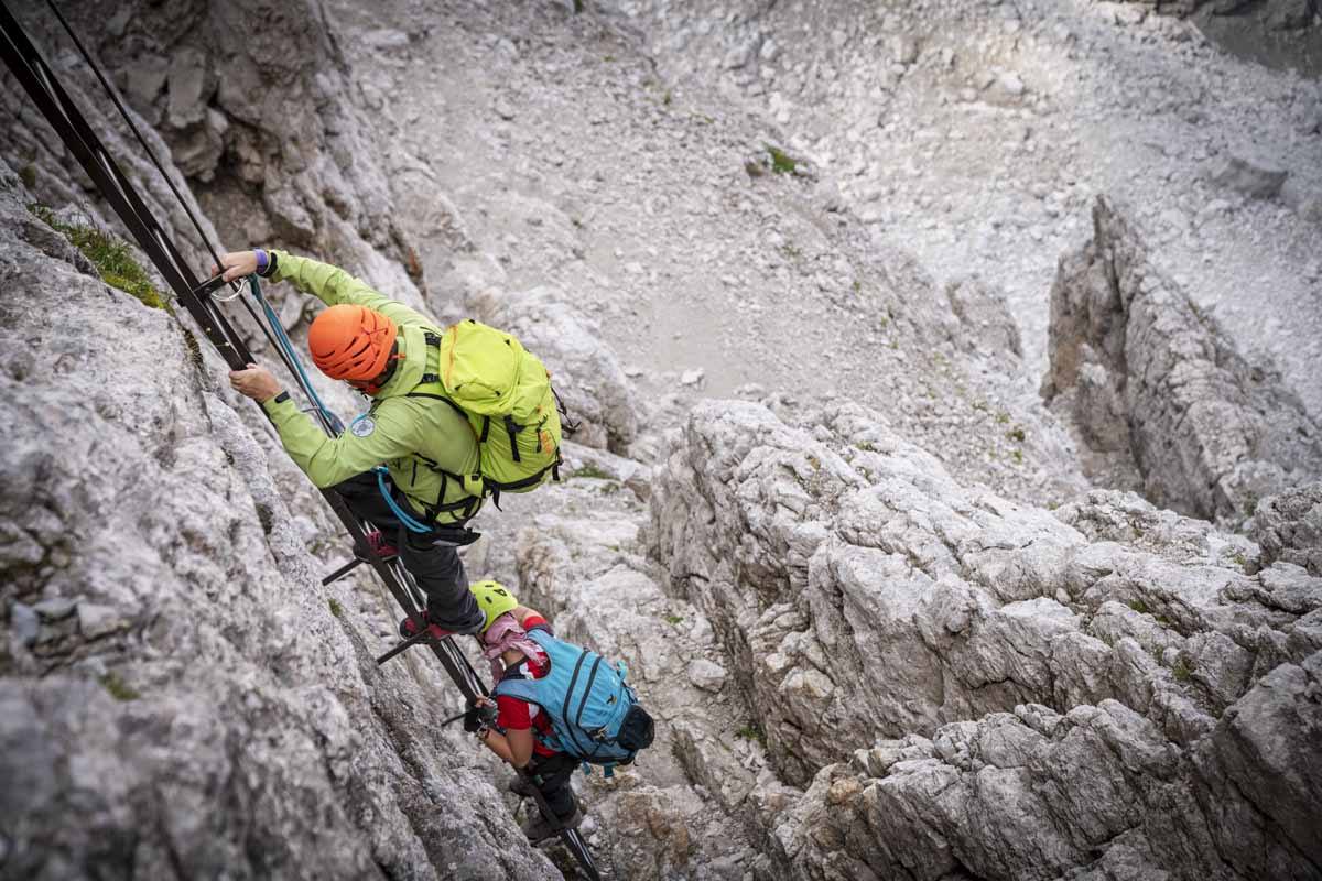 dolomites via ferrata ladder