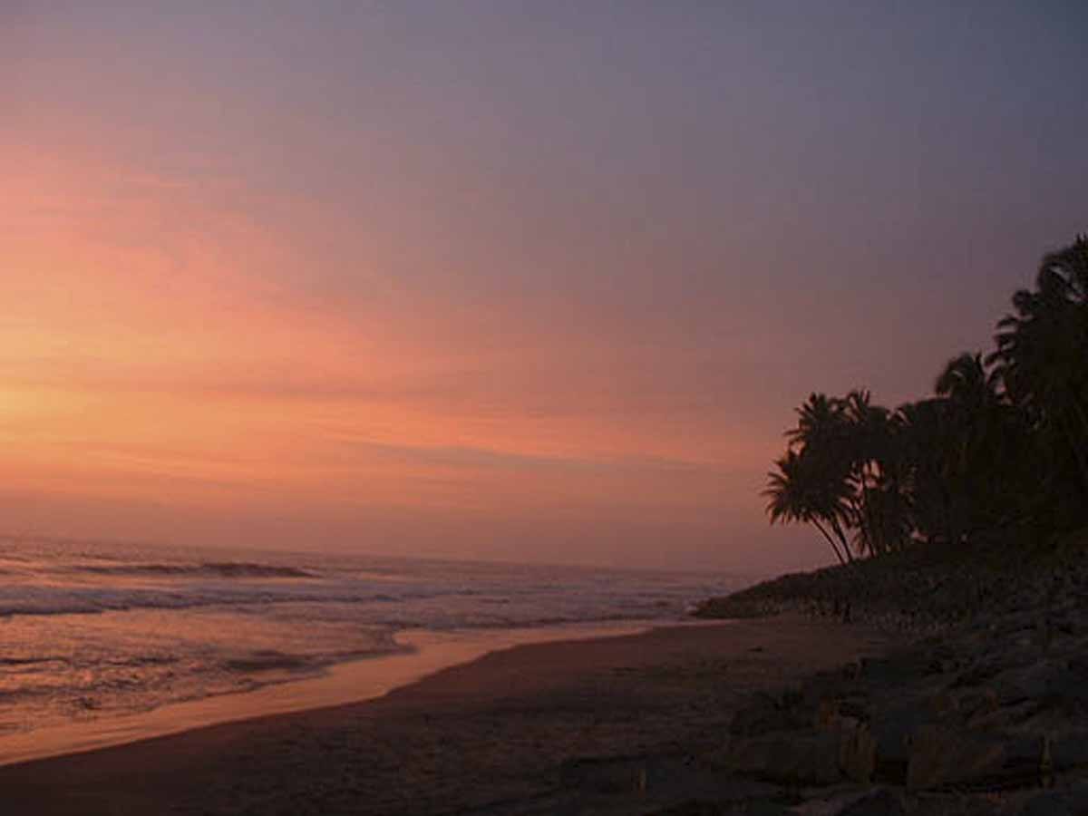 sunset varkala kerala