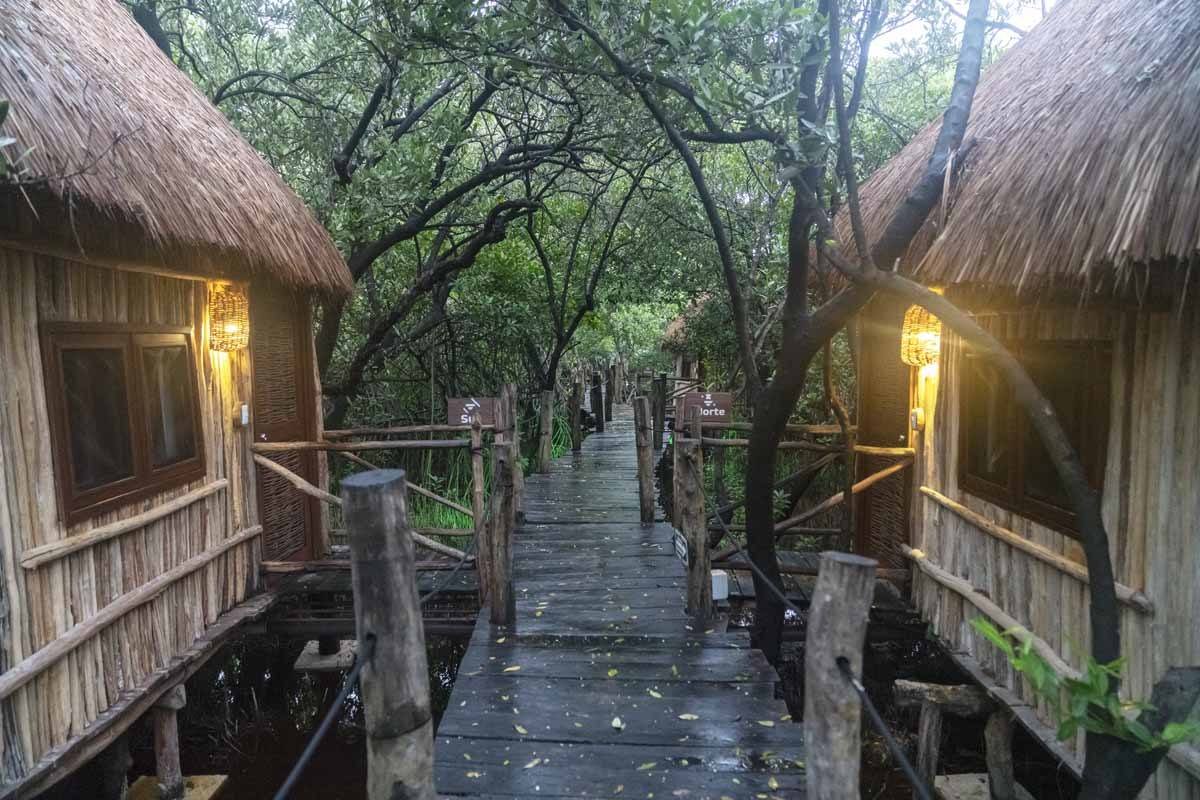 tulum bungalows rain